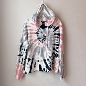 Miss Chievous Spiral Tye-dye Pullover Hoodie Large